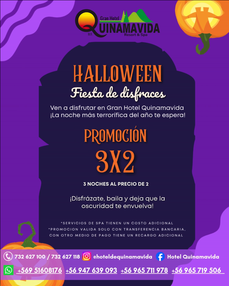 Afiche del evento especial de Halloween