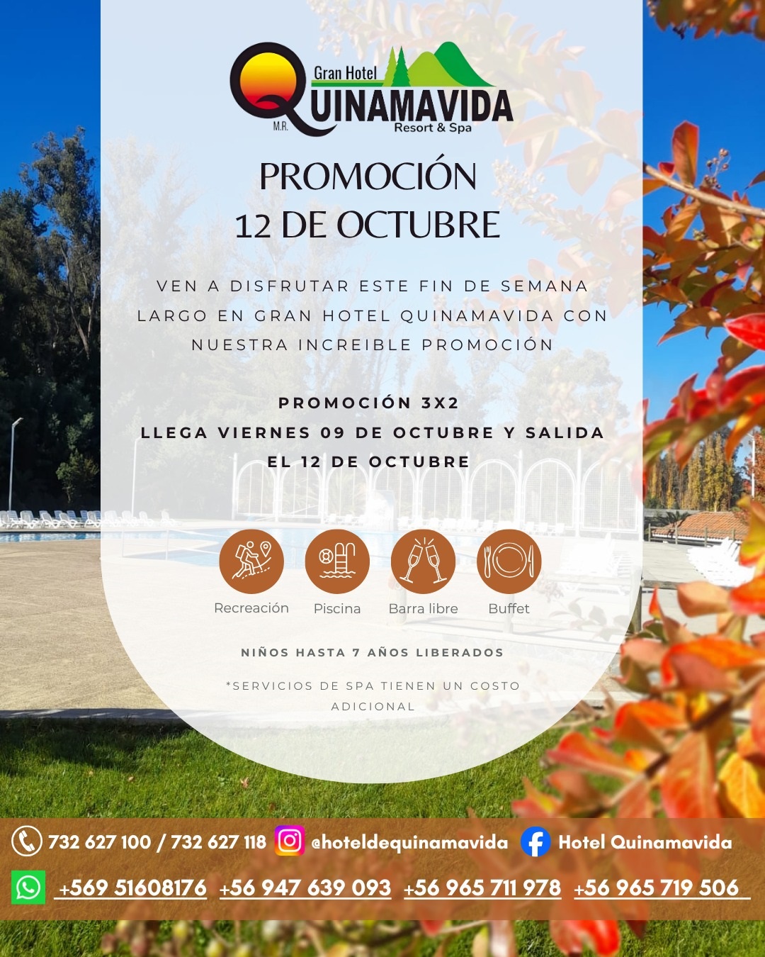 Afiche del evento especial del 12 de octubre