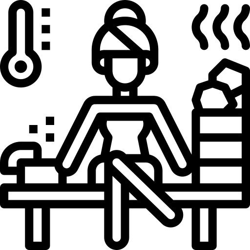 Icono de baño a vapor