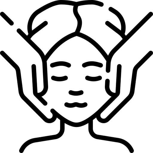 Icono de masaje facial